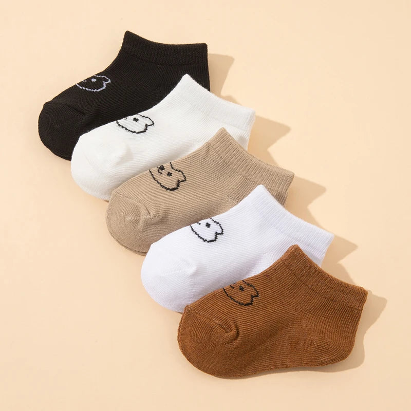 Cute Bear Printed Newborn Baby Socks | Breathable & Comfortable