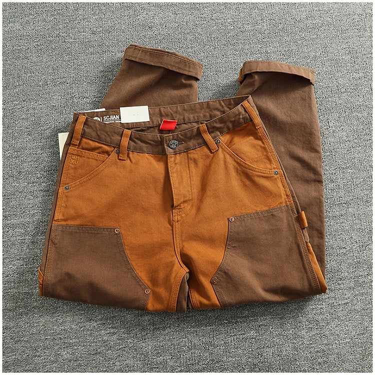 Vintage Cargo Overalls for Men | Stylish Heavy Canvas Pants