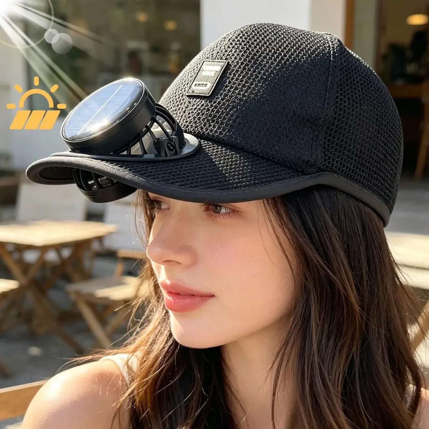 Breathable Mesh Cap with USB Fan | Summer Outdoor Sun Protection