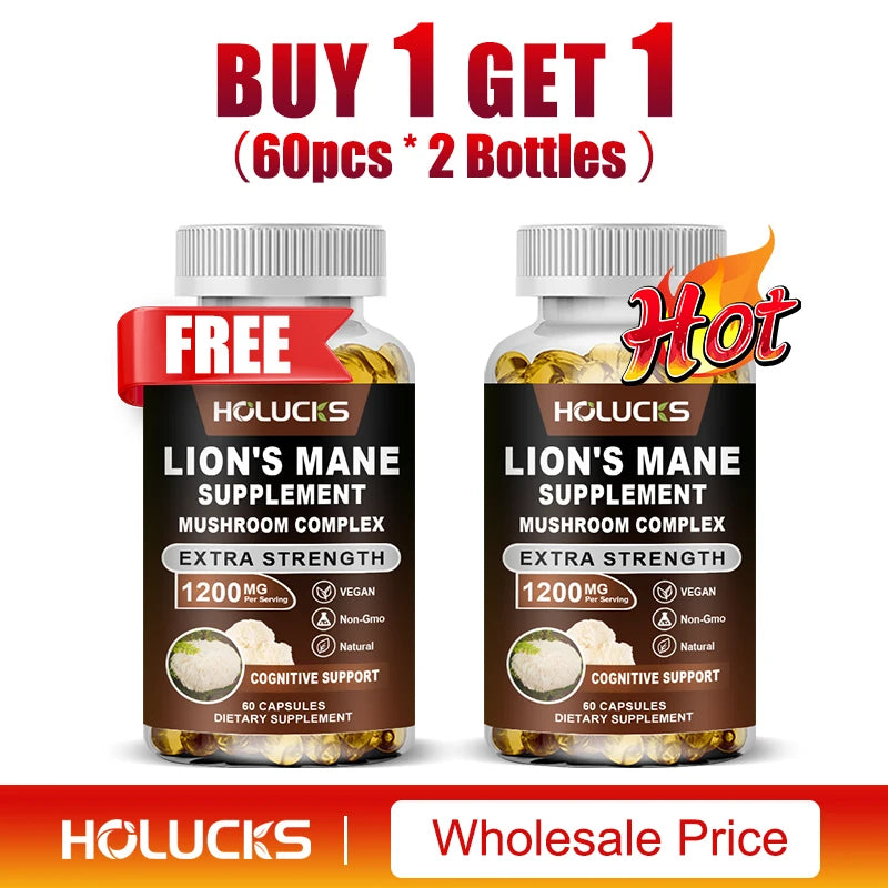Lion's Mane Mushroom Complex Capsules | Brain & Immune Support
