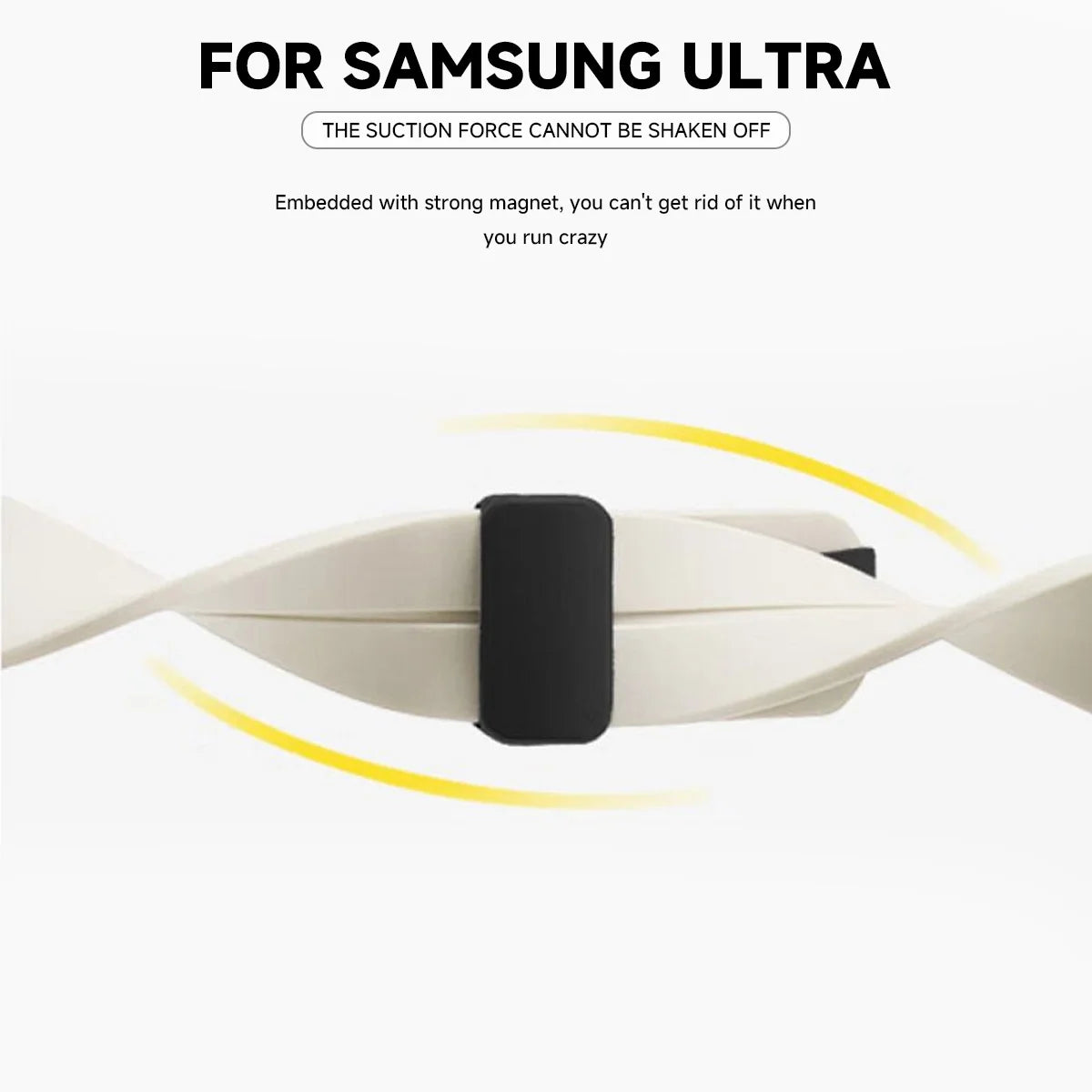 Silicone Sport Strap for 47mm Smartwatch | Magnetic Folding Clasp