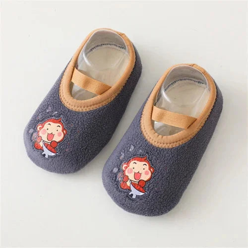 Newborn Anti-Slip Cartoon Shoes | Warm Winter Indoor Slippers