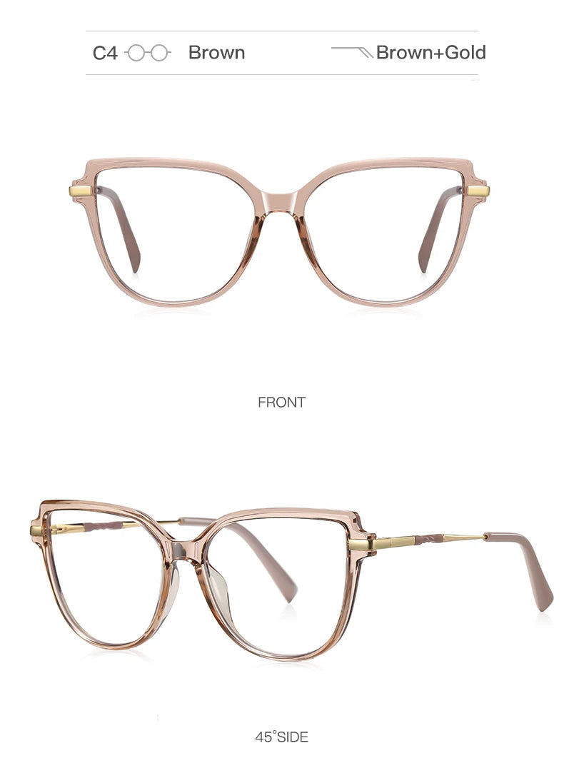 Trendy Anti-Blue Light Prescription Glasses for Women