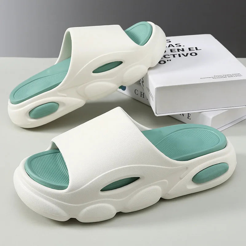Men's Summer Sandals - Soft Cloud House Platform Slides for Beach