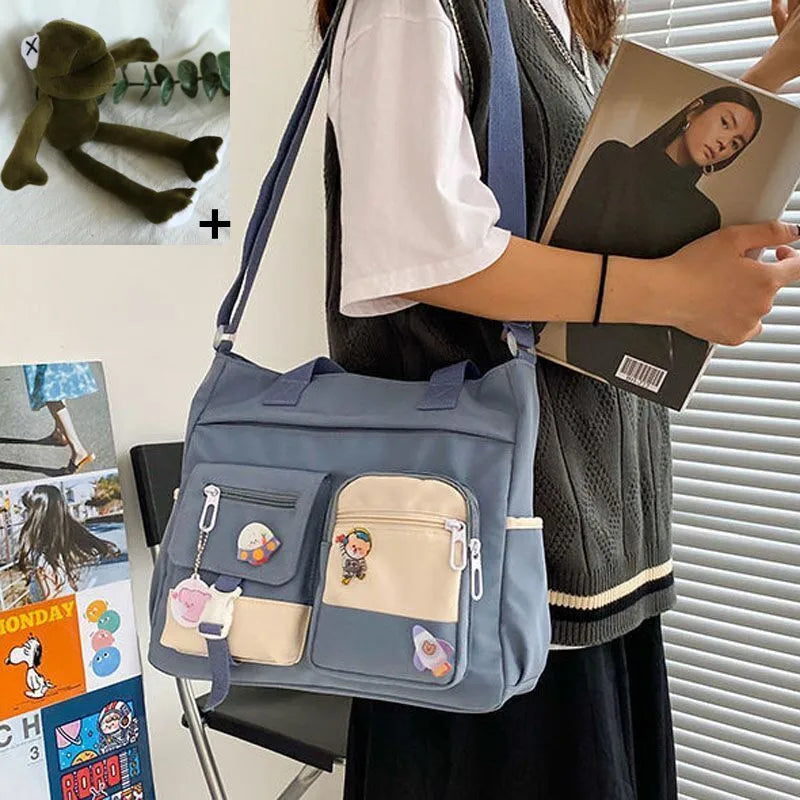 Versatile Nylon Waterproof Women's Shoulder Bag | Stylish Crossbody Satchel