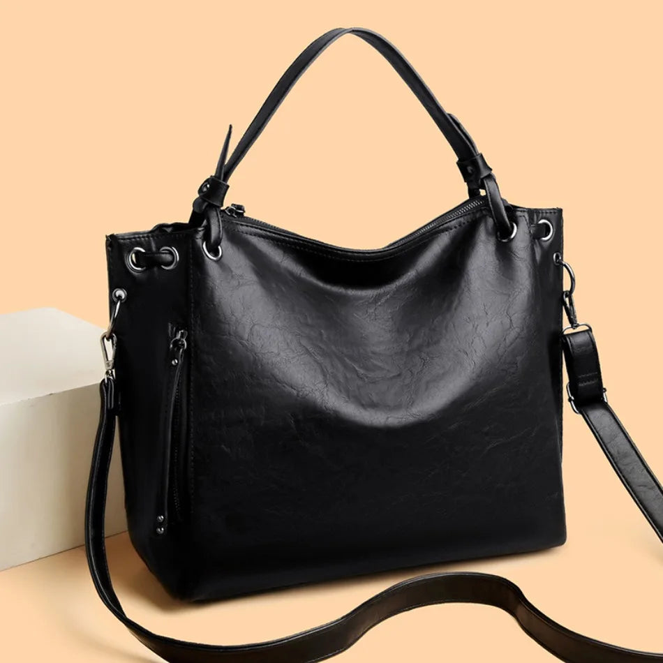 Stylish Large Capacity PU Leather Handbags for Women