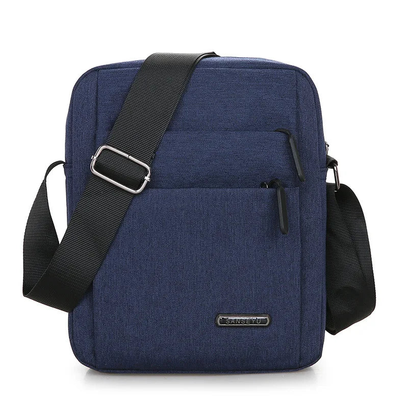 Men's Multi-Layer Zipper Crossbody Phone Bag for Travel