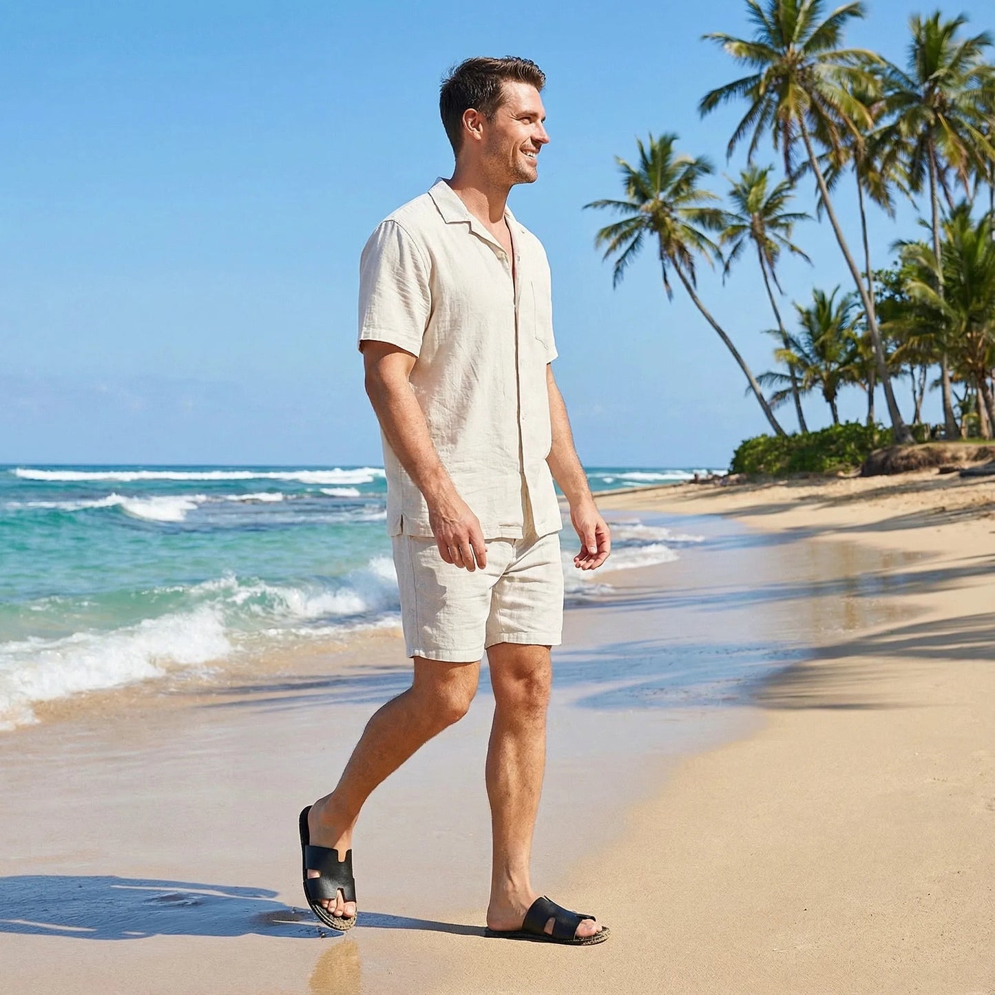 Men's Lightweight Casual Slip-On Sandals | Non-Slip Outdoor Comfort