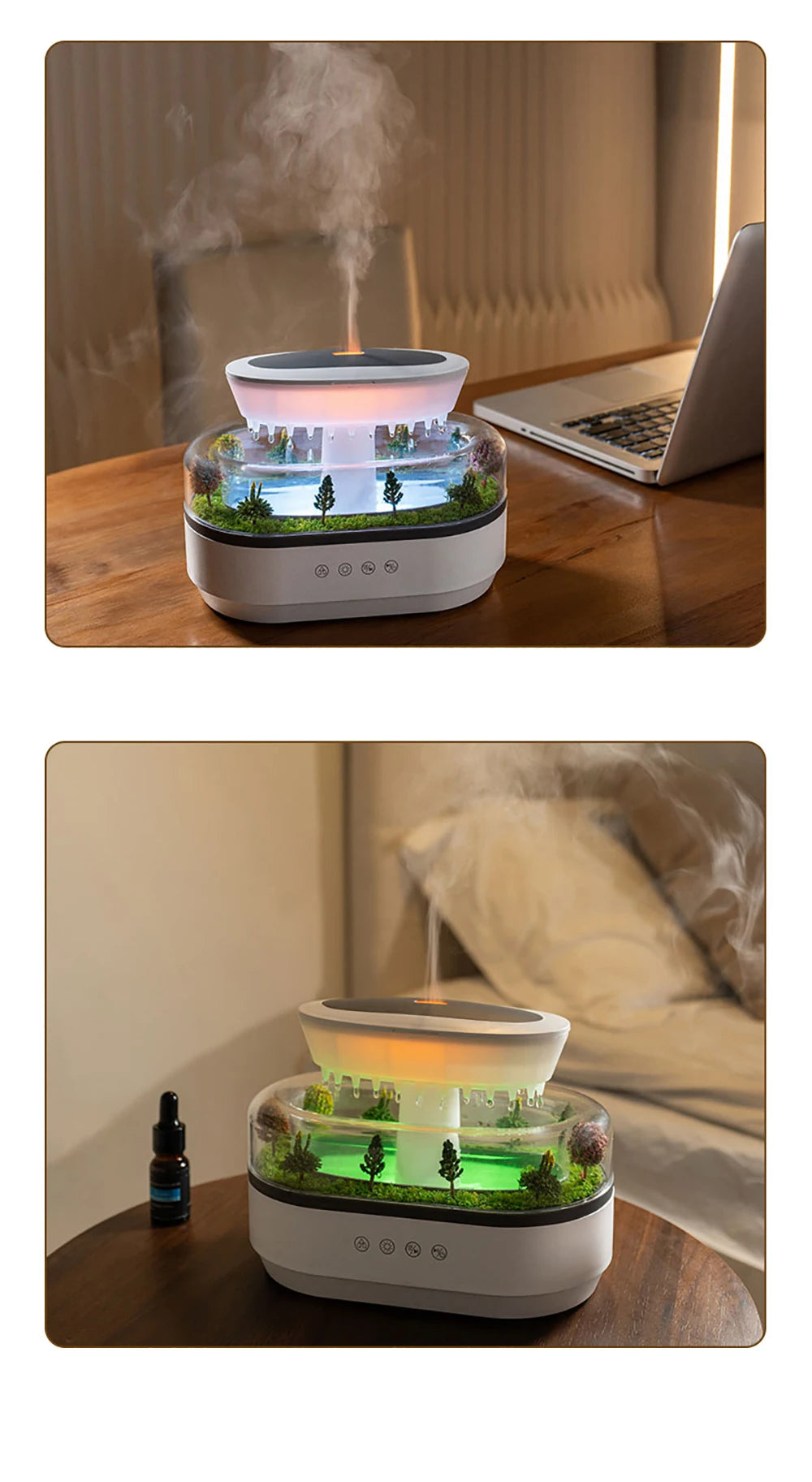 Essential Oils Humidifier and Aromatherapy Diffuser with Music