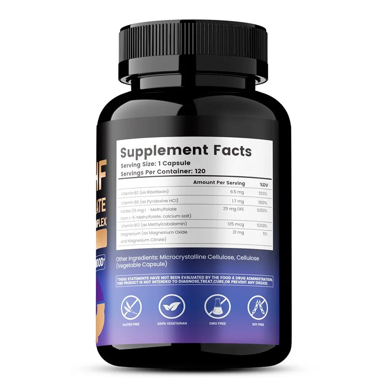 5-MTHF Methylfolate Supplement for Energy and Cognitive Support
