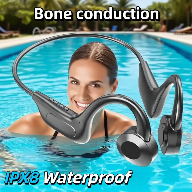 Bone Conduction Swimming Headphones | Waterproof & Wireless Sound