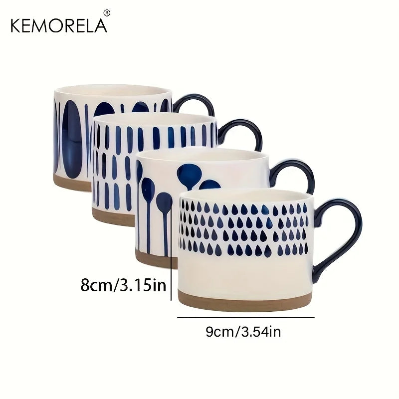 Hand-Painted Ceramic Coffee Mugs | Stylish & Microwave Safe