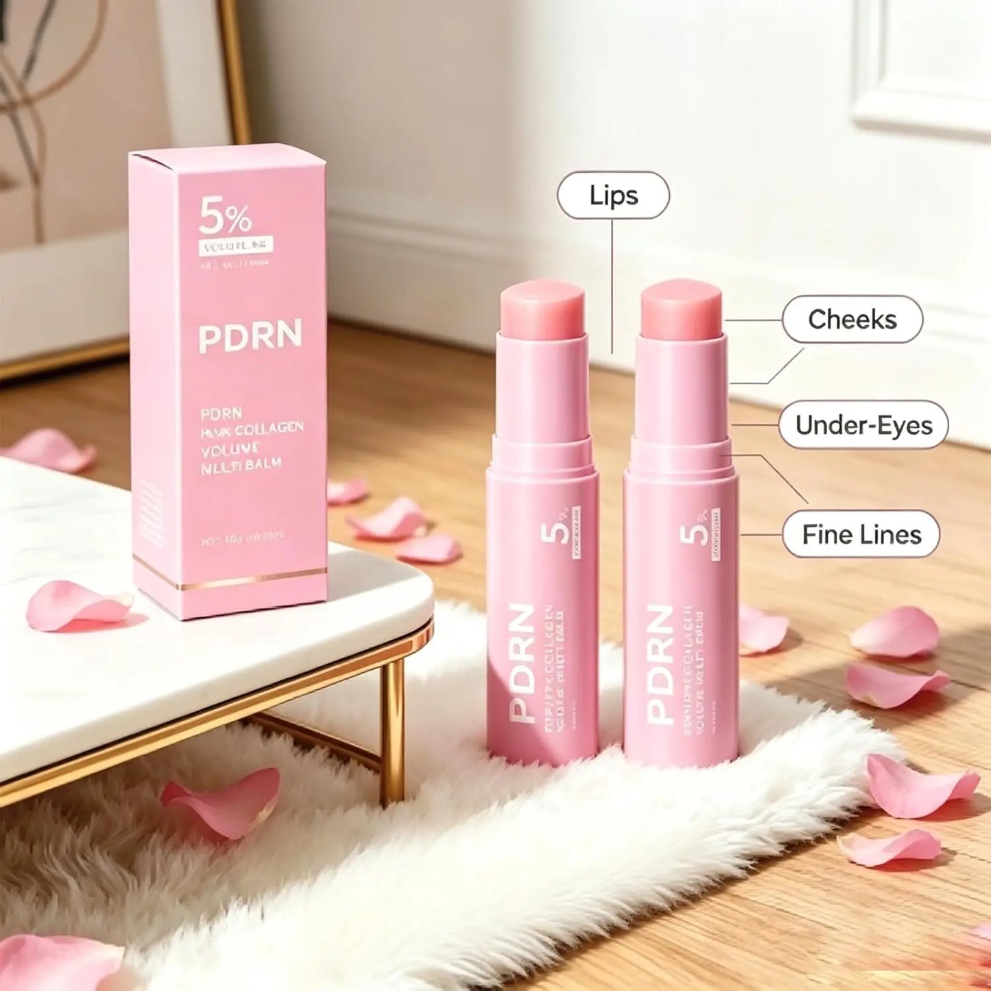 K-Beauty Pink Collagen Multi Balm Stick | Skin Booster for Radiance