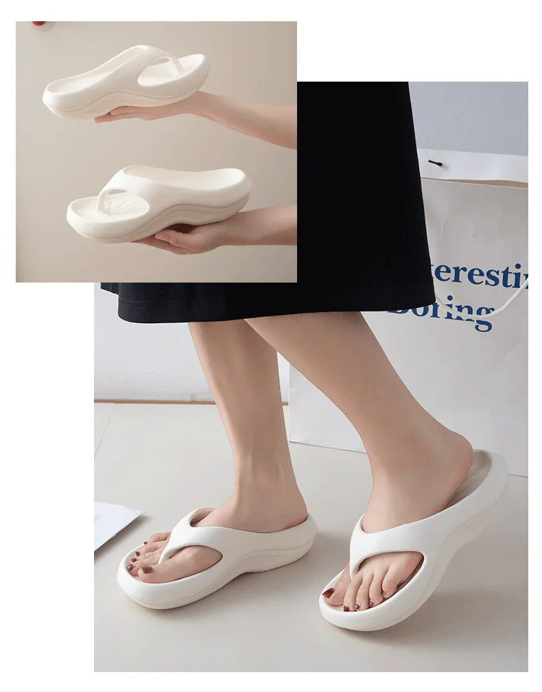 Women's Thick Platform EVA Flip Flops | Comfortable Beach Sandals