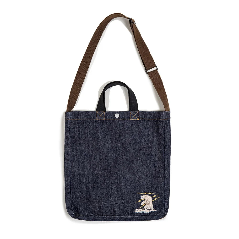 Men's Retro Denim Shoulder Crossbody Bag for Everyday Use