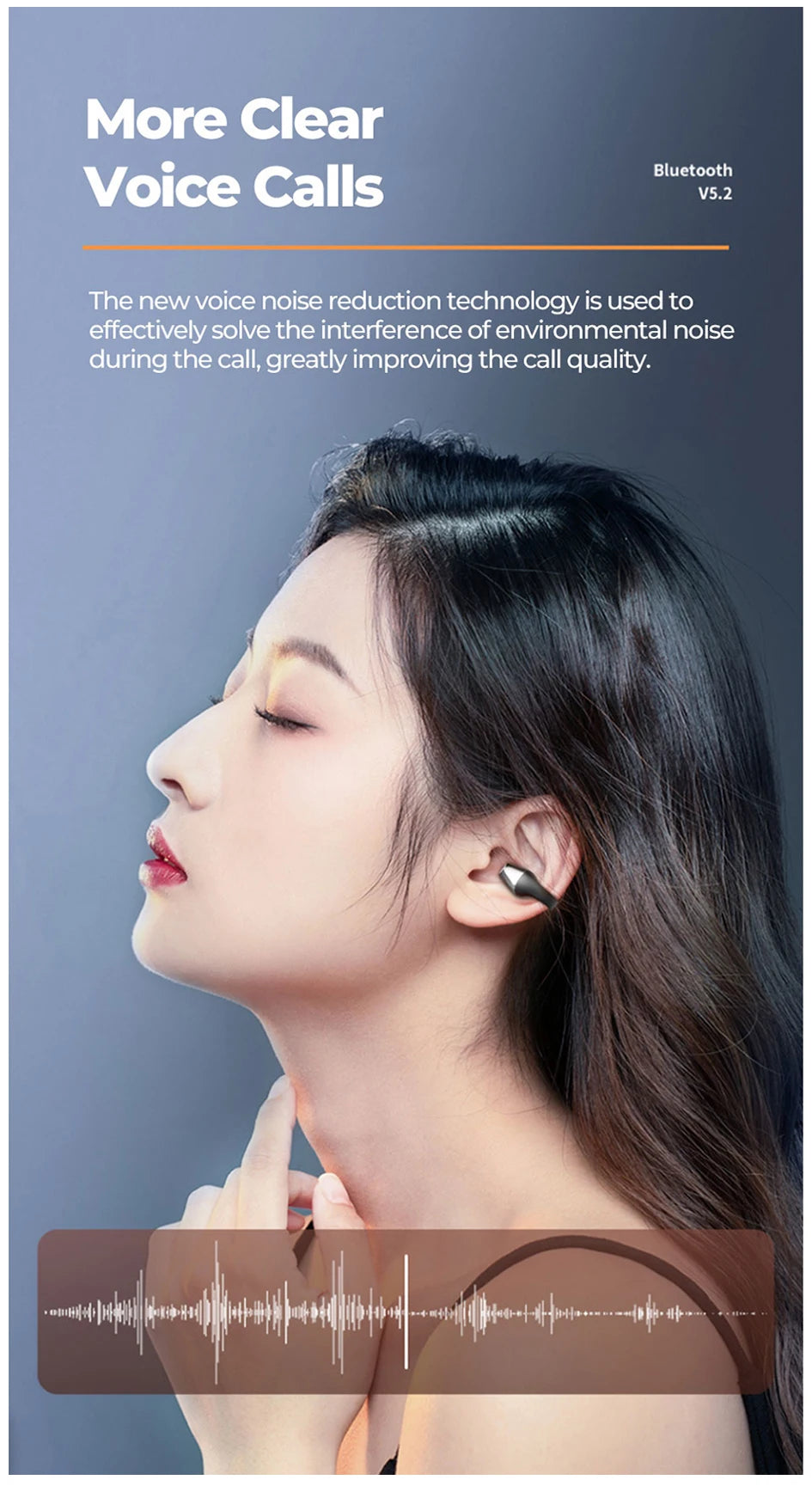 High-Fidelity Wireless Bone Conduction Earbuds | Comfortable Audio Experience