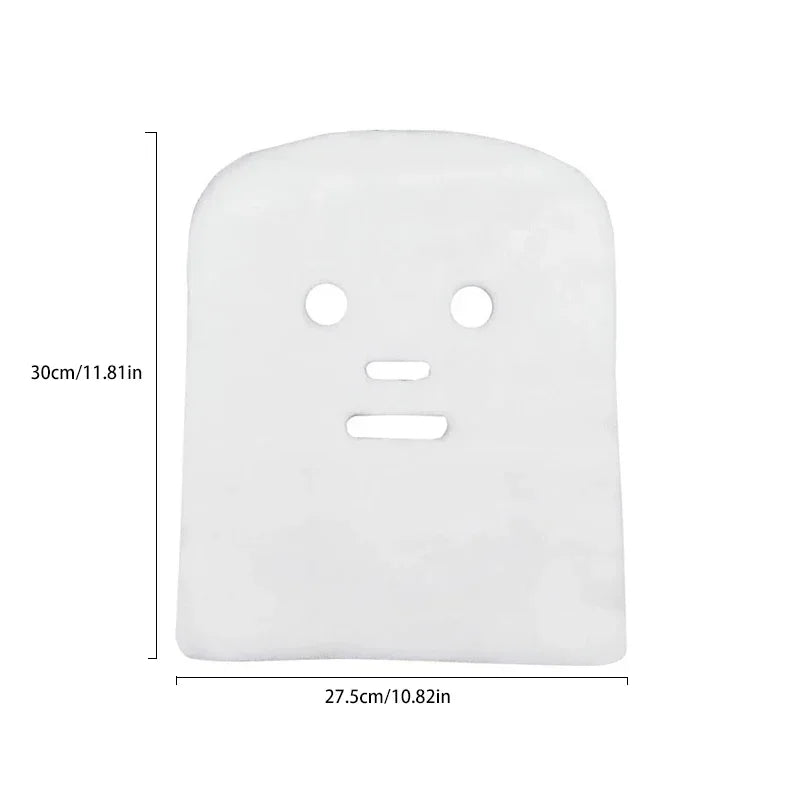 100PCS Soft Pure Cotton Disposable Face Mask Sheets | Non-Irritating