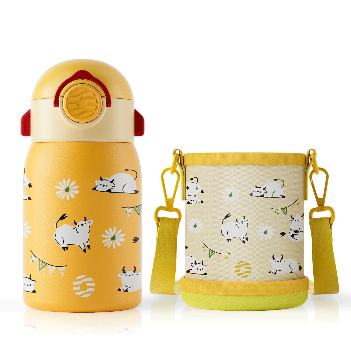 400ml Kids Water Bottle with Cartoon Design | Insulated & Portable