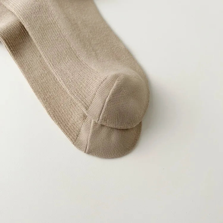 Women's Autumn Floral Embroidery Crew Socks | Cute Kawaii Style