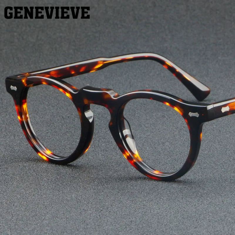 Personalized Retro Round Frame Anti Blue Light Glasses - 2026