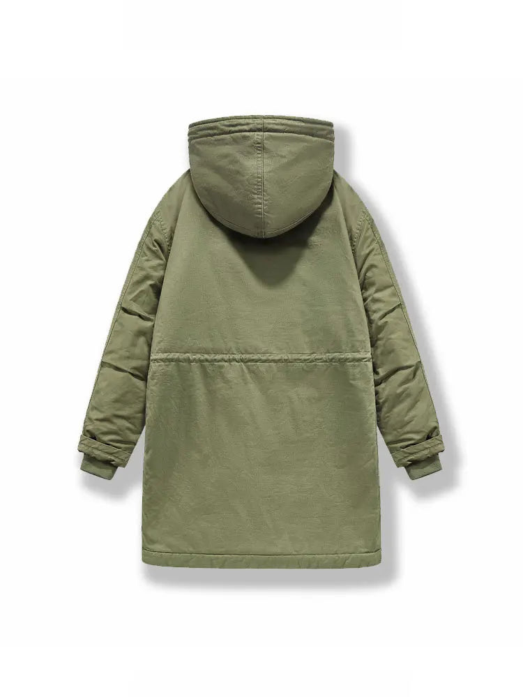Men's Retro M51 Mid-Length Windbreaker Parka with Hood | Fall/Winter