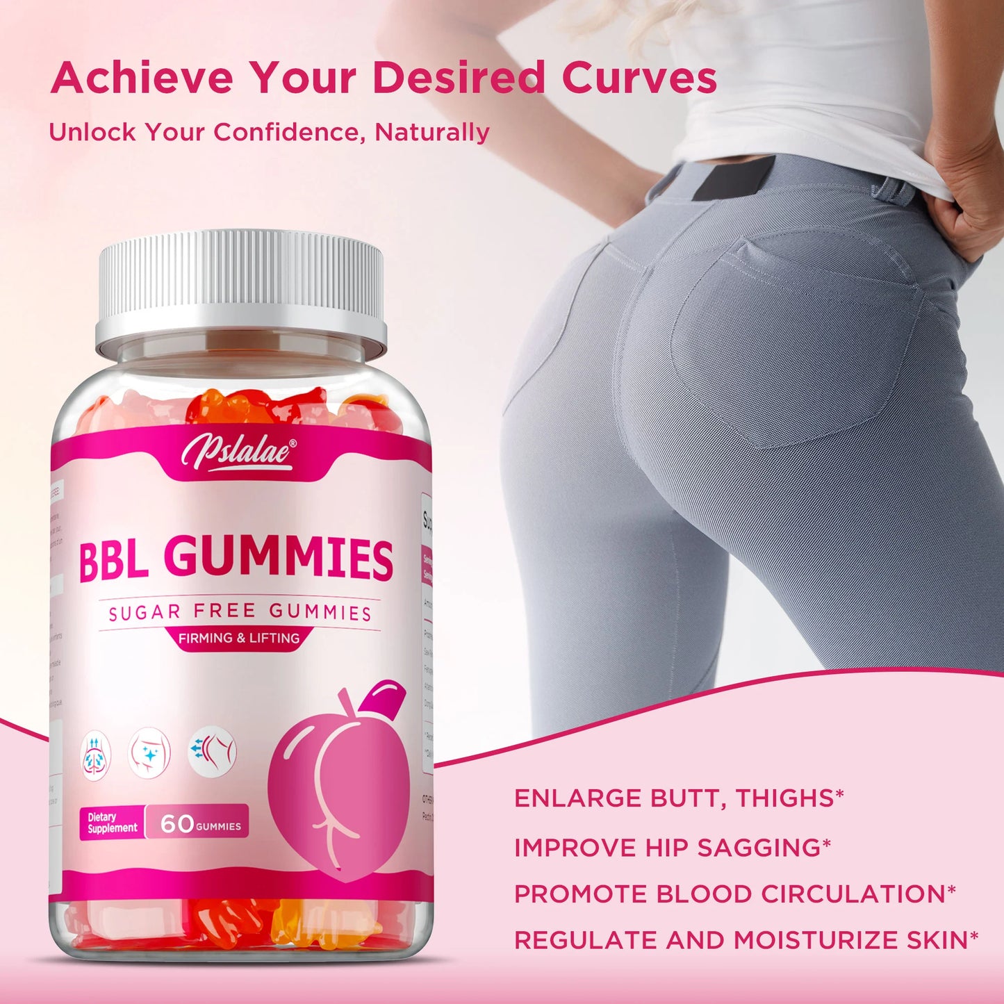 BBL Gummies for Curves | Sculpt Your Butt and Hips Naturally