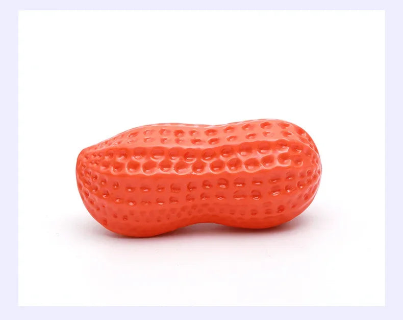 Interactive Dog Chewing Toy | Peanut Shaped Squeaker for Teeth Care