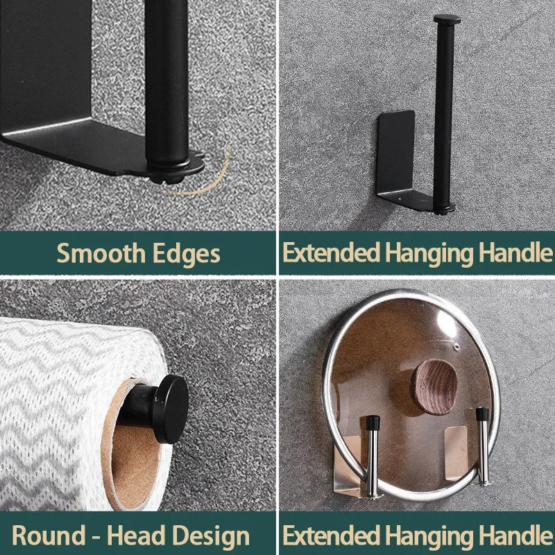 Stainless Steel Paper Towel Holder | Efficient Under Sink Organizer