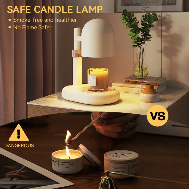 Dimmable Candle Warmer Lamp | Scented Wax Melter for Relaxation
