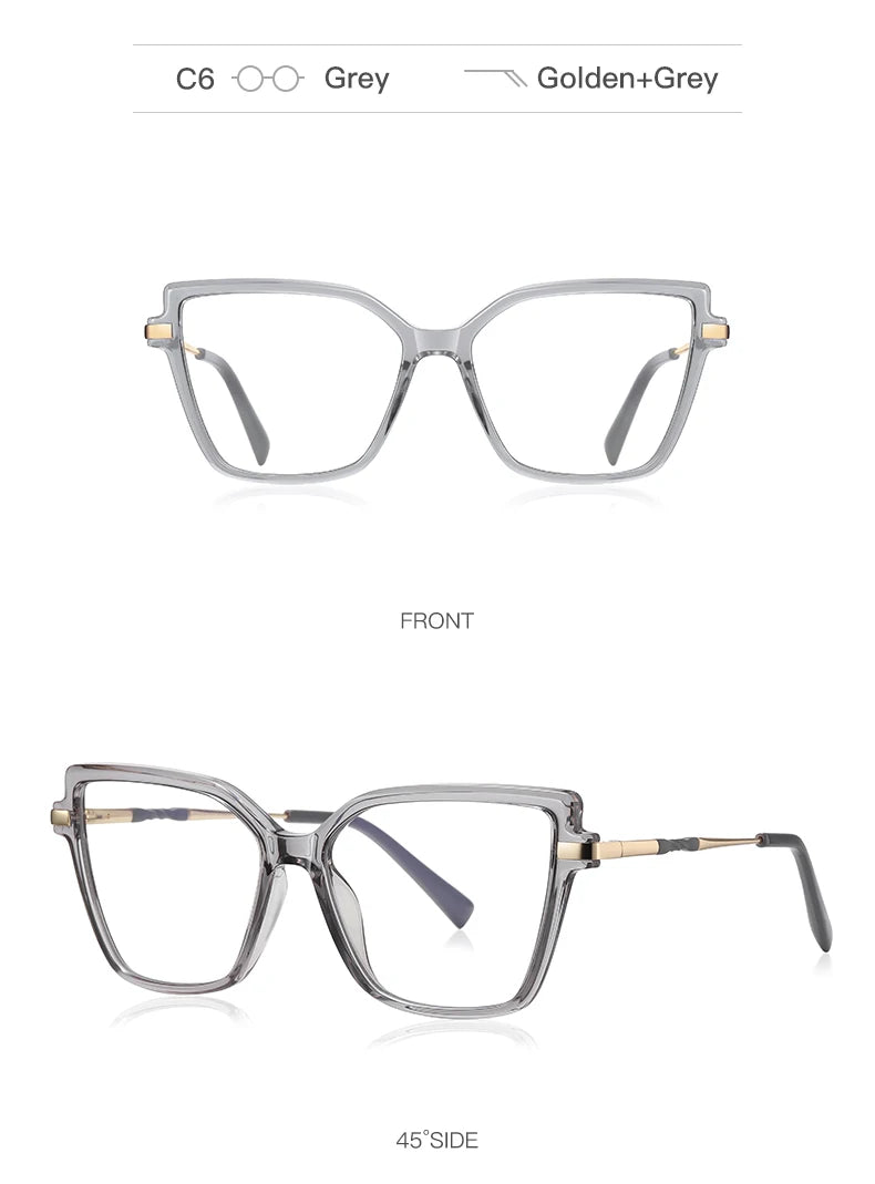 Fashionable Square Reading Glasses for Women | Anti-Blue Light