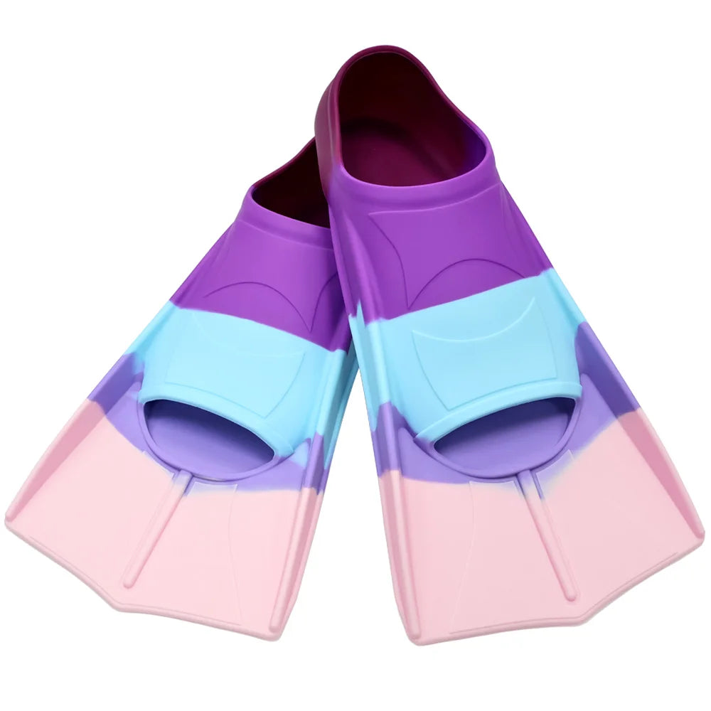 Professional Short Diving Fins for Enhanced Swim Training