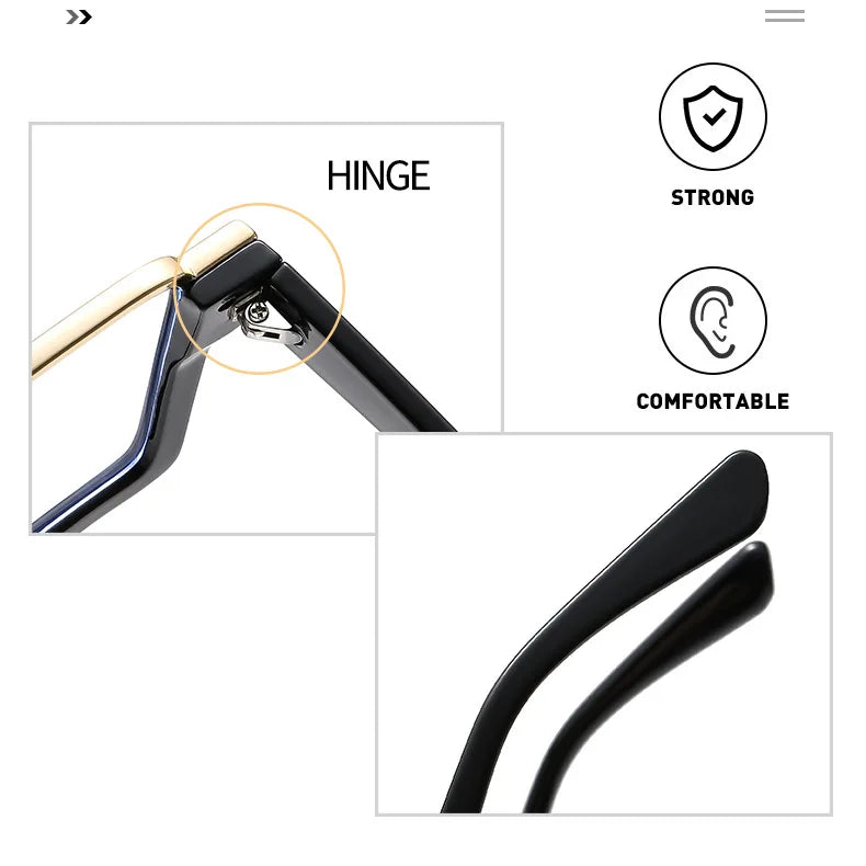 Chic Oversized Blue Light Blocking Glasses | Fashionable Protection