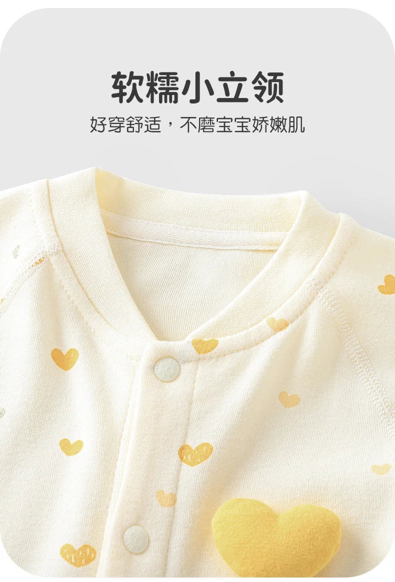 Unisex Baby Cotton Long-Sleeve Romper | Cozy & Stylish Infant Wear