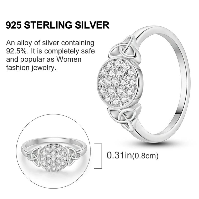 Elegant 925 Sterling Silver Infinite Love Ring | Luxury Wedding Jewelry