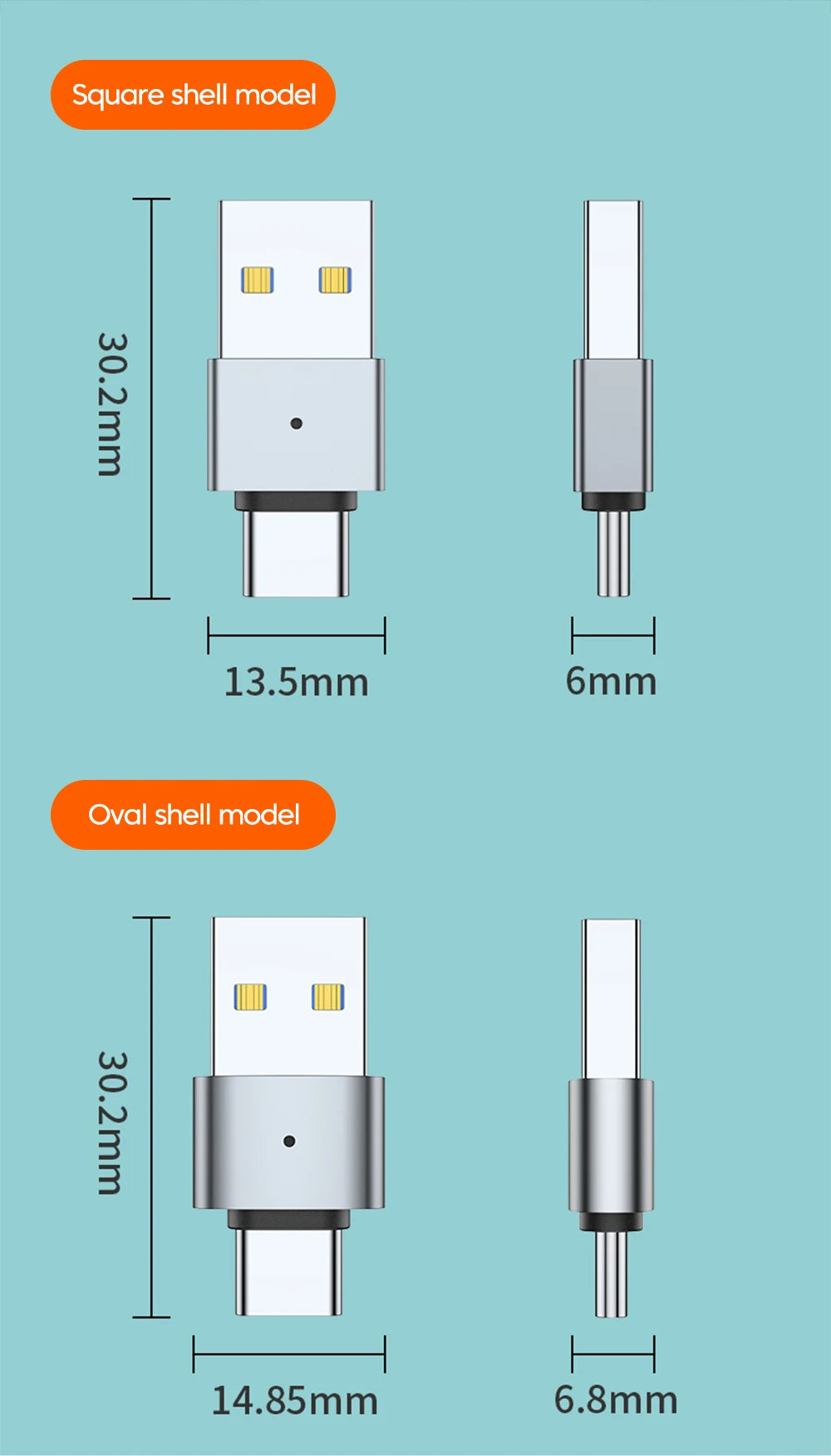 USB 3.0 Male to Type-C Adapter | Fast Charging & Data Transfer