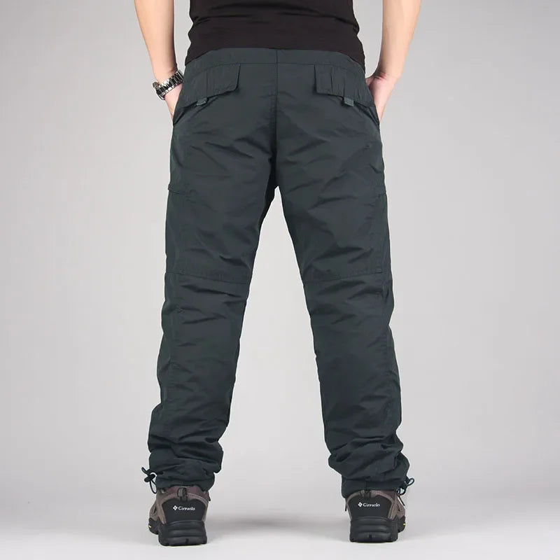 Men's Winter Fleece Cargo Pants | Warm & Casual Outdoor Trousers