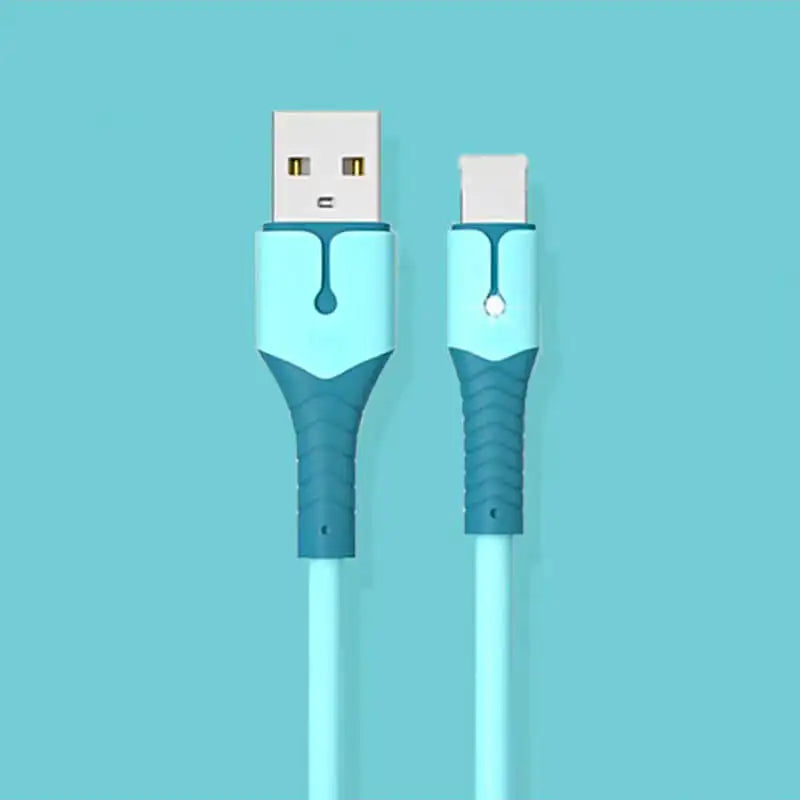 Liquid Silicone USB Type A to C Charging Cable | Fast & Durable