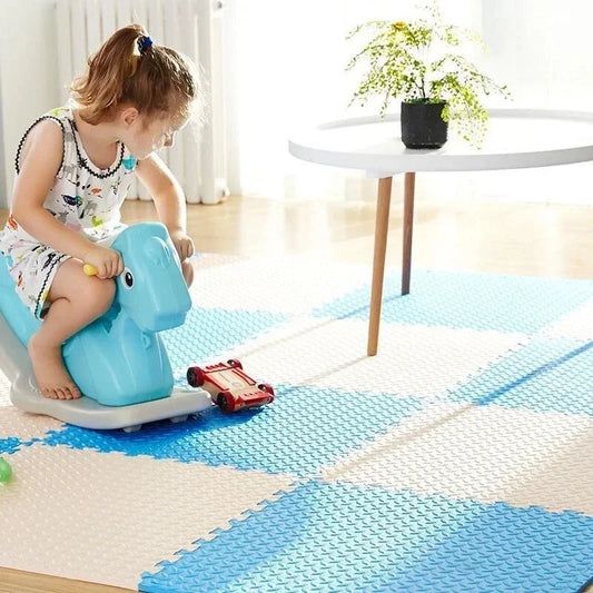 Alfombra de Juego Educativa de Espuma para Bebés | Suelo de Rompecabezas Suave Antideslizante