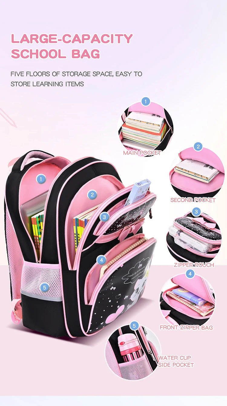 Cute Kitten Shoulder Bag | Adorable Backpack for School Girls
