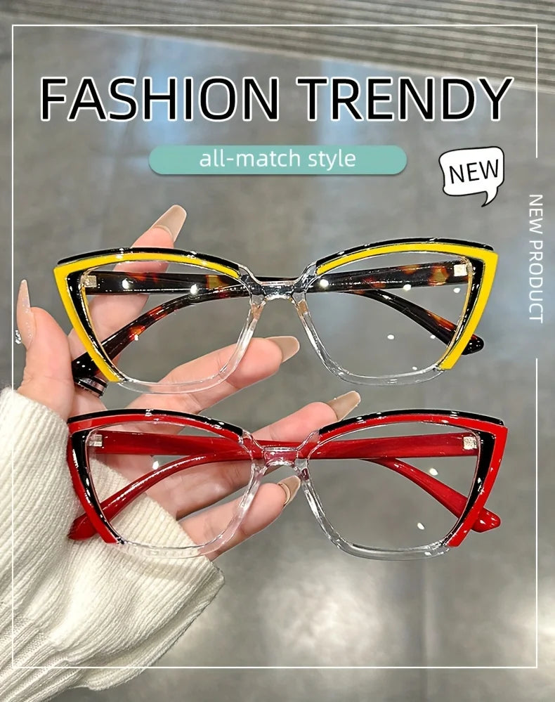 Cat Eye Clear Lens Glasses | Retro Fashion Spectacles