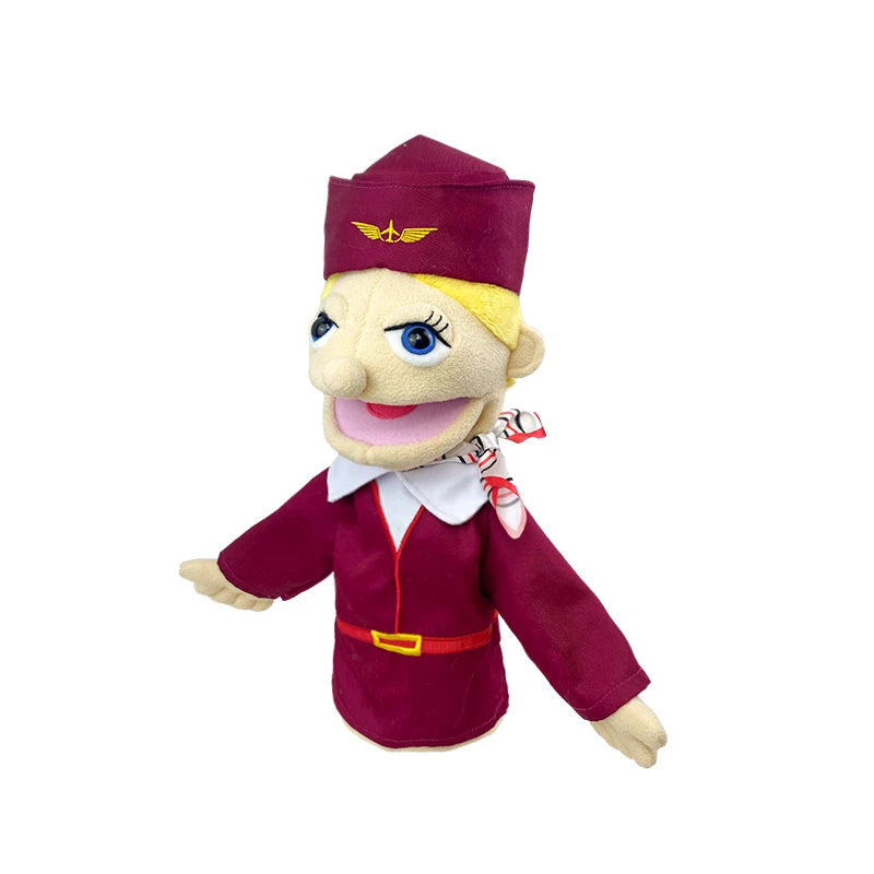 Cartoon Profession Series Plush Hand Puppets | Fun & Engaging Dolls