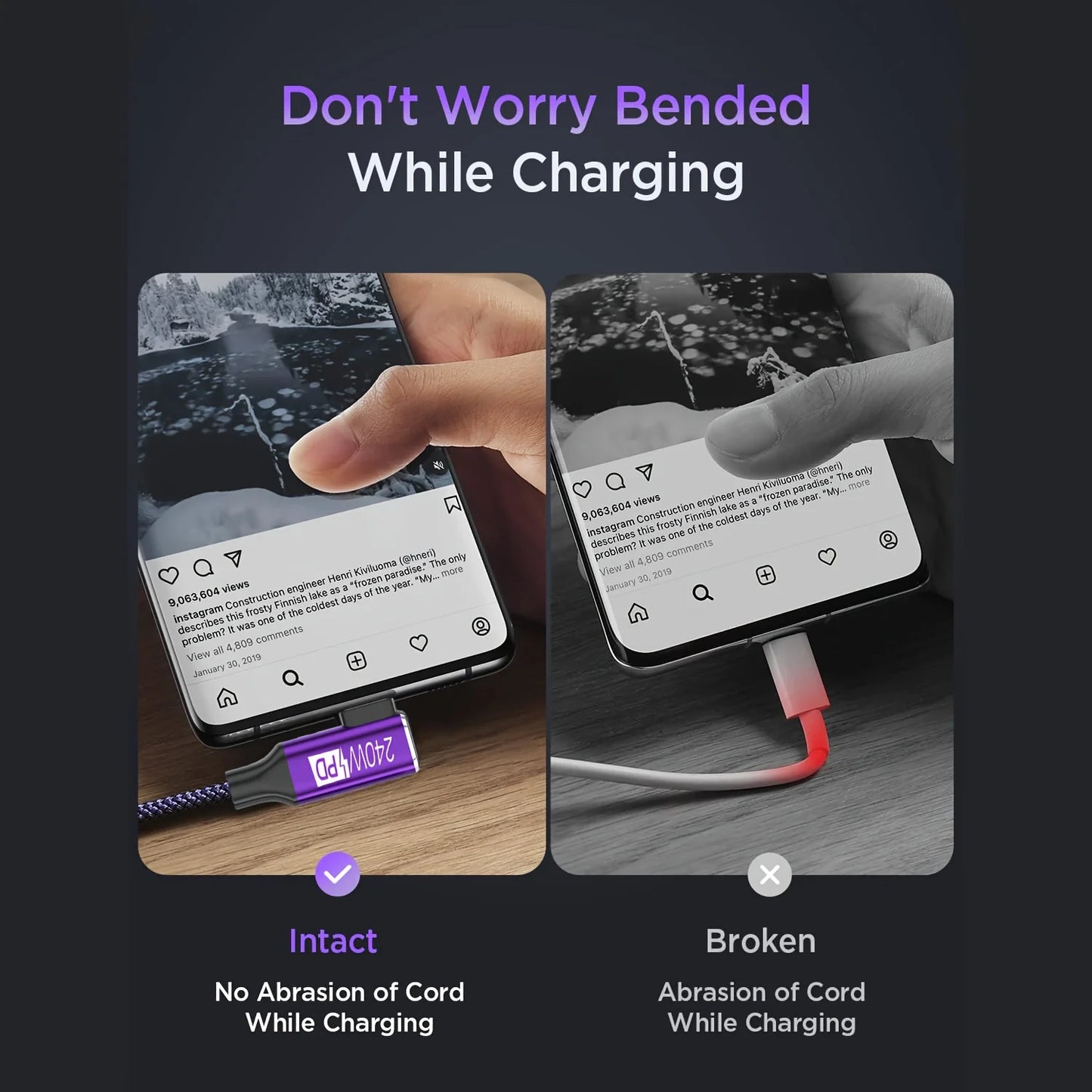 Durable Purple USB-C Charging Cable | Fast & Versatile Connectivity