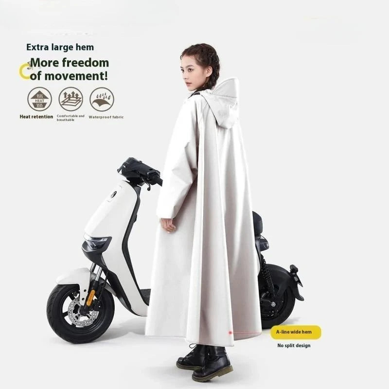 Durable Waterproof Motorcycle Raincoat for Adventurous Riders