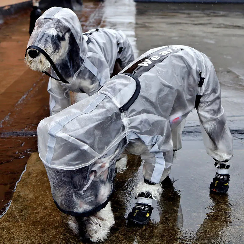 Waterproof Dog Raincoat | Windproof Hooded Poncho for Pets