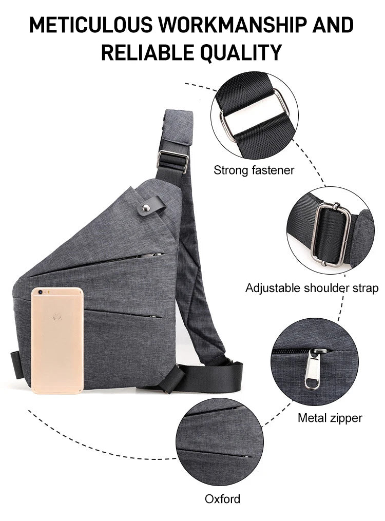 Large Capacity Tactical Chest Bag | Multi-Pocket Shoulder Bag