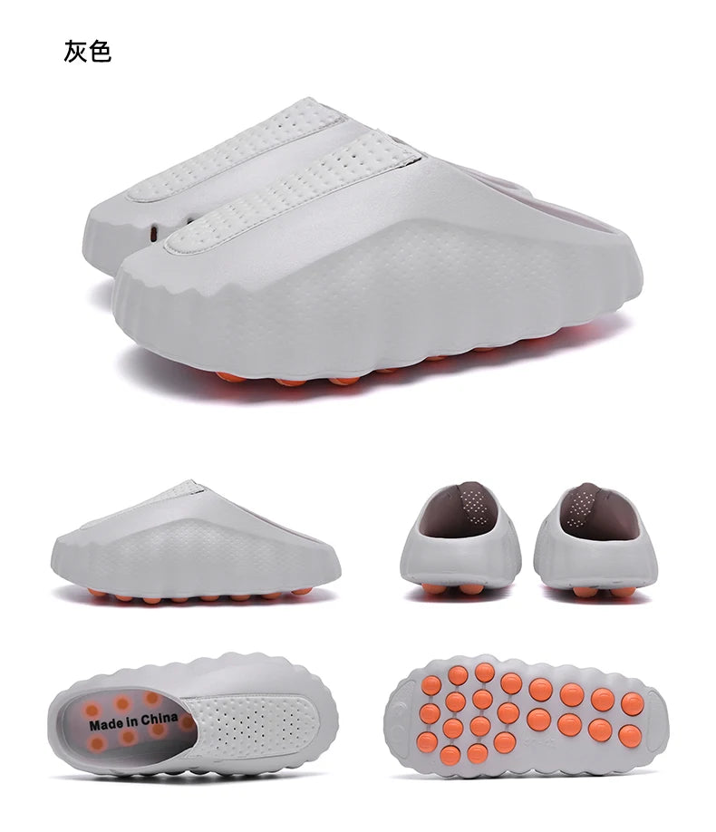 Comfortable Summer Couple Slippers | Massage Particles Slides