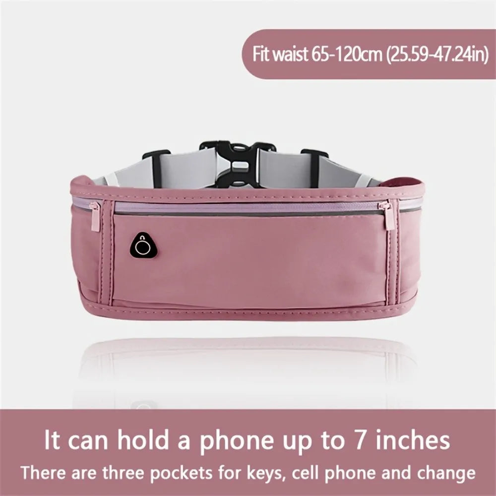New Running Waist Bag Professional Men Women Elastic Waist Pack with Adjustable Strap Hidden Gym Sports Bags Mobile Phone Case