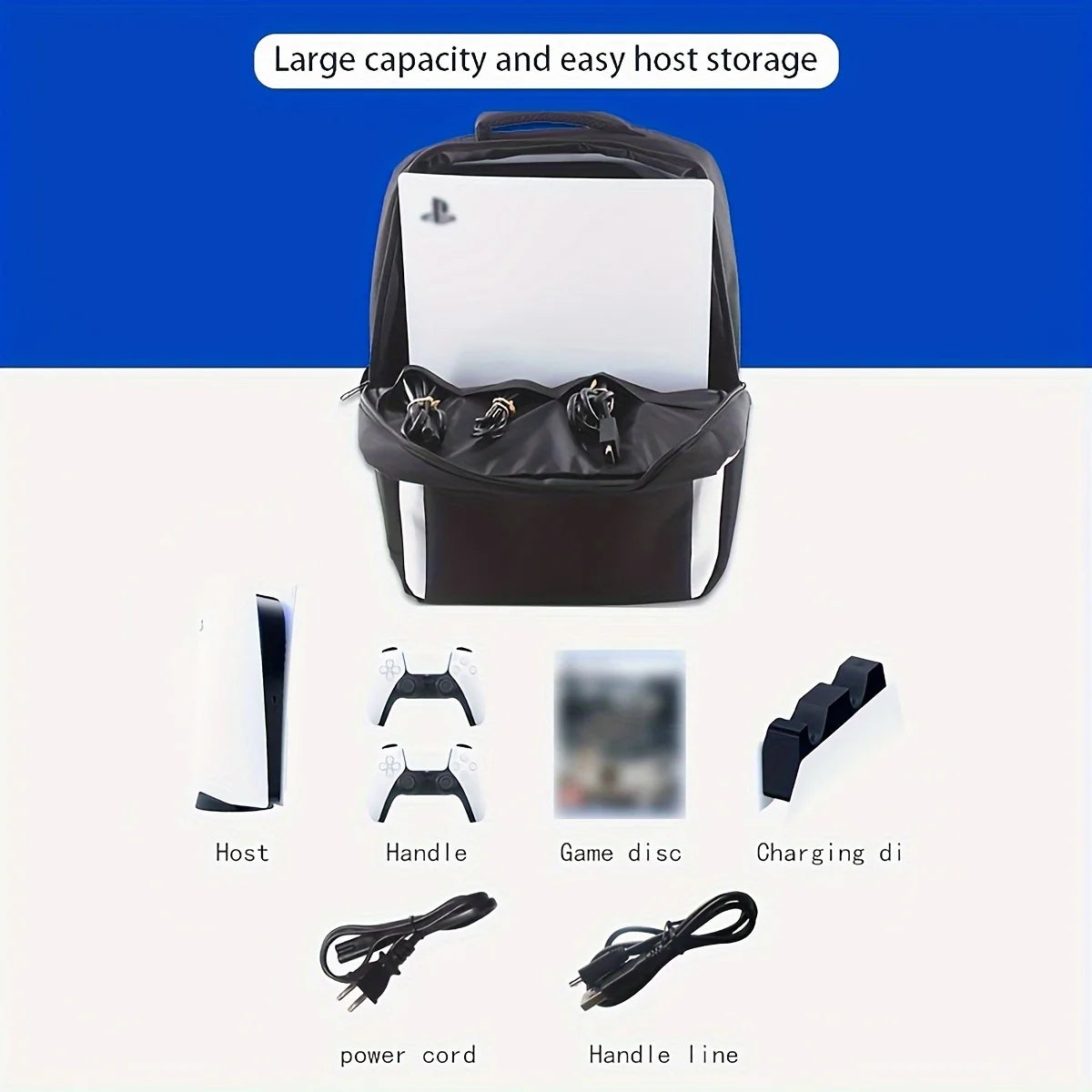 Travel Backpack for Gamers | Protective Carrying Case for PS5