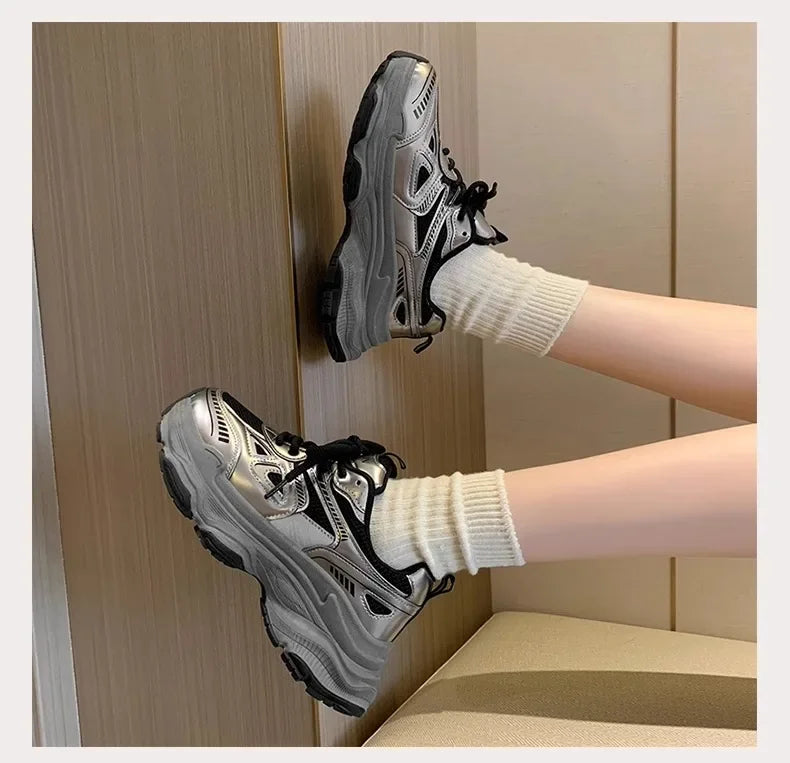 Fashionable Casual Platform Sneakers for Women | Comfortable Sports Shoes