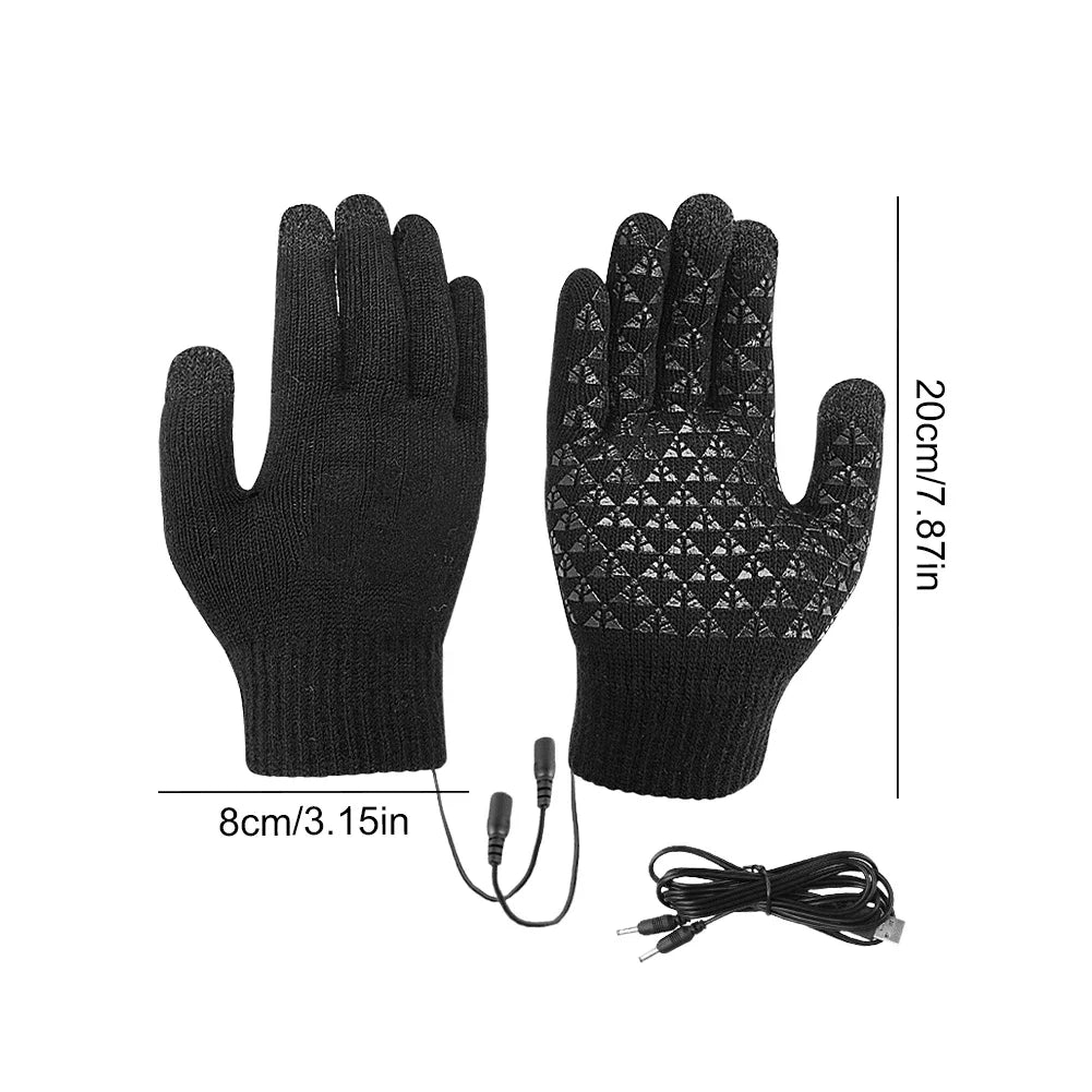 Rechargeable Heated Gloves | USB Winter Touchscreen Mittens